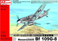 AZ7447  авиация  Messerschmitt Bf 109G-8 "Reconaissancce"  (1:72) 4589913269958