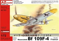 AZ7531  авиация  Messerschmitt Bf 109F-4 Fridrich "Aces"  (1:72) 4589913204683