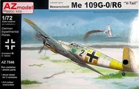 AZ7546  авиация  Messerschmitt Bf 109G-0/R6 "V-Tail"  (1:72) 4589913218109