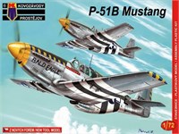 KPM0029  авиация  P-51B Mustang  (1:72) 4589913254381