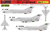 KPM0105  авиация  M&amp;G-21МФ/МА/Р  (3 модели в коробке)  (1:72) 2000000179704