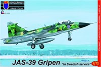 KPM0162  авиация  Saab JAS-39A Gripen "In Swedish Service"  (1:72) 2000000224305