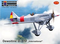 KPM0180  авиация  Dewoitine D.510 International  (1:72) 8592942101805