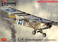 KPM0190  авиация  Piper L-4 "Grasshopper" w/Bazookas  (1:72) 8592942101904
