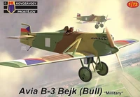 KPM0341  авиация  Avia B-3 Bejk (Bull) "Military"  (1:72) 8592942103410