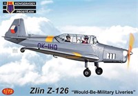 KPM0409  авиация  Zlin Z-126 'Would-Be-Military Liveries'   (1:72) 8592942104097