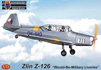 KPM0409  авиация  Zlin Z-126 'Would-Be-Military Liveries'   (1:72) 8592942104097