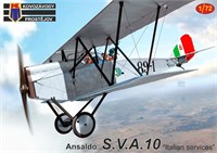 KPM0447  авиация  Ansaldo S.V.A.10 Italian services  (1:72) 8592942104479