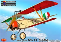 KPM0450  авиация  Nieuport Ni-11 Bébé "Italian Aces"  (1:72) 8592942104509