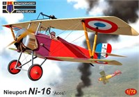 KPM0451  авиация  Nieuport Ni-16 "Aces"  (1:72) 8592942104516