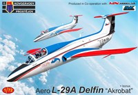 KPM0466  авиация  Aero L-29A Delfín “Akrobat”  (1:72) 8592942104660