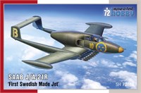 SH72480  авиация  SAAB J/A-21R First Swedish Made Jet  (1:72) 8594071089221
