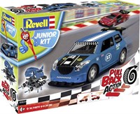 00834  автомобили и мотоциклы  Junior Kit - Pull Back Rallye Car, blau  (1:20) 4009803032818