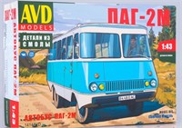1414AVD  автомобили и мотоциклы  Автобус ПАГ-2М  (1:43) 4610045014144