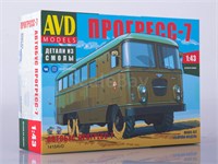 1415AVD  автомобили и мотоциклы  Штабной автобус Прогресс-7  (1:43) 4610045014151
