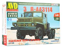 1462AVD  автомобили и мотоциклы  З&amp;Л-443114 седельный тягач  (1:43) 4610045014625