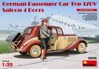 38008  автомобили и мотоциклы  GERMAN PASSENGER CAR TYP 170V SALOON 4 DOORS  (1:35) 4820183310811