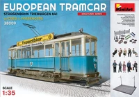 38009  автомобили и мотоциклы  EUROPEAN TRAMCAR w/CREW &amp; PASSENGERS  (1:35) 4820183310545