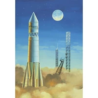 14450  космос  Ракетоноситель Спутник (1:144) 4620748780116