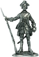 026 R  миниатюра  Русский фузелер армейского пехотного полка, 1732-42 2000000095158