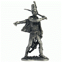 027 R  миниатюра  Рядовой бахмутского гусарского полка, 1764-72 2000000095165