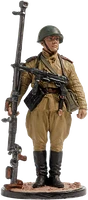 WW2-04color  миниатюра  Наводчик прт. ружья мл. сржнт. пехоты Кр. Армии. 1943-45 гг. СССР (окрашен) 2000002209959