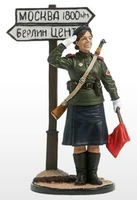 WW2-20color  миниатюра  Военная регулировщица, ефрейтор Красной Армии. 1945. СССР 2000002196006