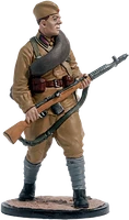 WW2-27color  миниатюра  Рядовой Стрелковых частей Красной Армии, 1941-43 гг. СССР (окрашен) 2000002210009