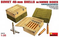 35073  наборы для диорам  SOVIET 45-mm SHELLS w/AMMO BOXES  (1:35) 4820041101605