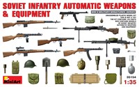 35154  наборы для диорам  SOVIET INFANTRY AUTOMATIC WEAPONS &amp; EQUIPMENT  (1:35) 4820041103005