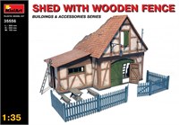 35556  наборы для диорам  SHED WITH WOODEN FENCE  (1:35) 4820041102121