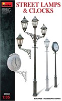 35560  наборы для диорам  STREET LAMPS &amp; CLOCKS  (1:35) 4820183310620
