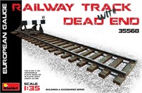 35568  наборы для диорам  RAILWAY TRACK WITH  DEAD END EUROPEAN GAUGE  (1:35) 4820183310460