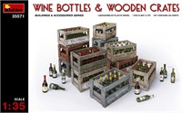 35571  наборы для диорам  WINE BOTTLES &amp; WOODEN CRATES  (1:35) 4820183310668