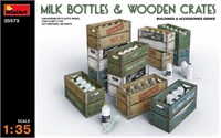 35573  наборы для диорам  MILK BOTTLES &amp; WOODEN CRATES  (1:35) 4820183310682