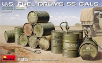 35592  наборы для диорам  U.S. Fuel Drums 55 Gals  (1:35) 4820183312464
