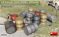 35597  наборы для диорам  German 200L Fuel Drums Set  (1:35) 4820183312365