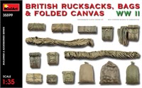 35599  наборы для диорам  BRITISH RUCKSACKS, BAGS &amp; FOLDED CANVAS WW2  (1:35) 4820183311948