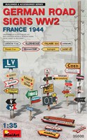 35600  наборы для диорам  GERMAN ROAD SIGNS WW2 (FRANCE 1944)  (1:35) 4820183312235