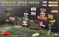 35602  наборы для диорам  GERMAN ROAD SIGNS WW2 (EASTERN FRONT SET 1)  (1:35) 4820183312488