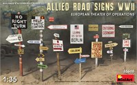 35608  наборы для диорам  ALLIED ROAD SIGNS WWII. EUROPEAN THEATRE OF OPERATIONS  (1:35) 4820183312600