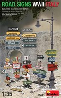 35611  наборы для диорам  ROAD SIGNS WWII ITALY  (1:35) 4820183313287