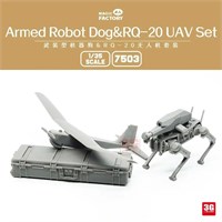 7503  наборы для диорам  Armed Robot Dog &amp; RQ-20 UAV Set 3D printed  (1:35) 6974715830167