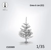 CS35909  наборы для диорам  Ель пушистая (Е2), 6 см.  (1:35) 2000002198468