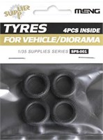 SPS-001  наборы для диорам  Tyres for Vehicle/Diorama (4pcs)  (1:35) 4897038550210