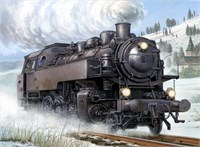 00217  техника и вооружение  паровоз  Dampflokomotive BR86  (1:35) 9580208002170