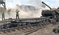 00221  техника и вооружение  вагон  Schwere Plattformwagen Type SSyms 80  (1:35) 9580208002217