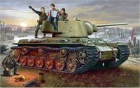 00360  техника и вооружение  КВ-1 модель 1942 г. c легкой башней (1:35) 9580208003603