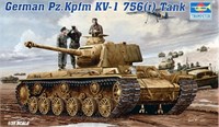 00366  техника и вооружение  German Pz.Kpfm KV-1 756 (r)  (1:35) 9580208003665