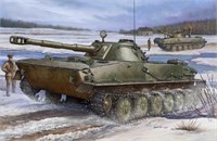00380  техника и вооружение  Russian PT-76 Amphibious Tank  (1:35) 9580208003801